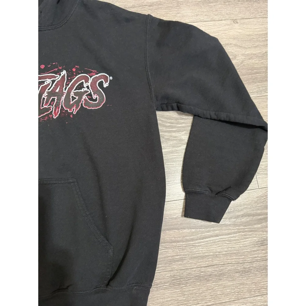 Six Flags Mens Sweater S Evil Jester Hoodie Black Fright Fest Clown Pullover